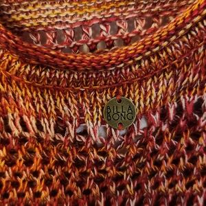 Billabong Multicolor Knit Scoop Neck Sweater